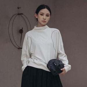 White Techwear Sweatshirt