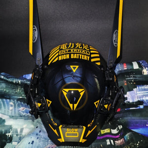 Yellow Cyberpunk Helmet | CYBER TECHWEAR®