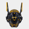 Yellow Cyberpunk Helmet